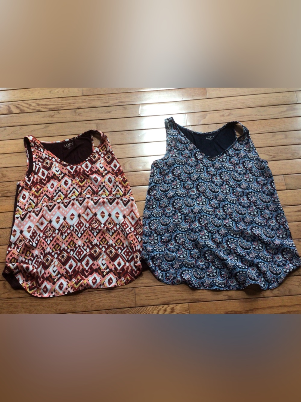 LOFT Printed Tank Tops - Set of 2